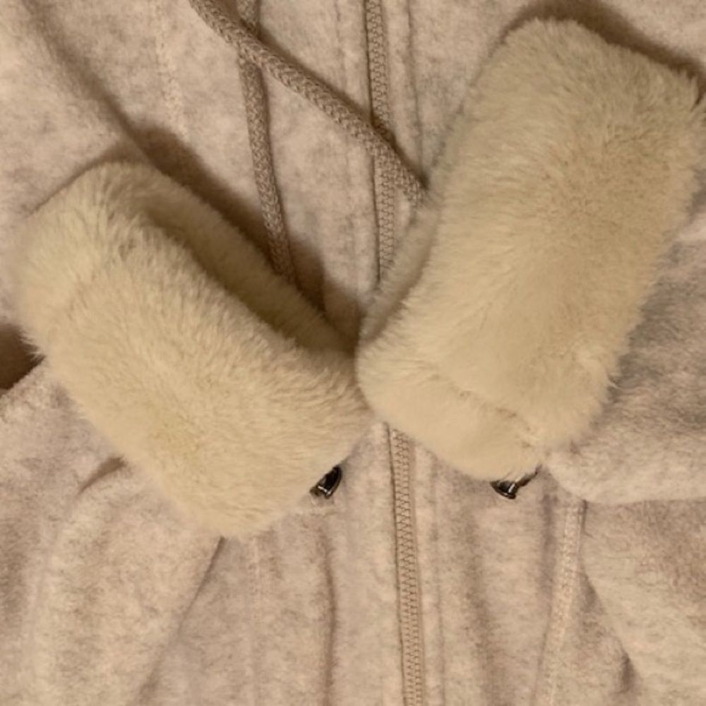 Women’s Cityscape Fall White Fleece Jacket Size Large-Made in Canada - Picture 11 of 11